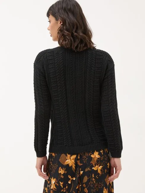 Women Fatface Knitwear Black Dark Skies Damson Beaded Jumper Women Fatface Knitwear Black Dark Skies Damson Beaded Jumper