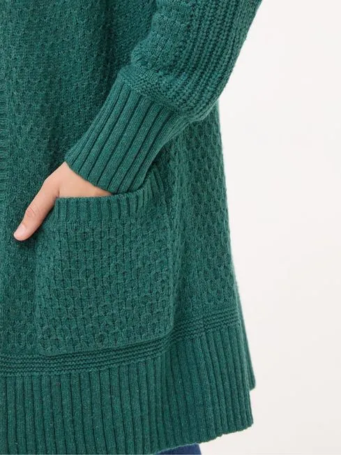 Women Fatface Knitwear Hannah Dark Green Cardigan Women Fatface Knitwear Hannah Dark Green Cardigan