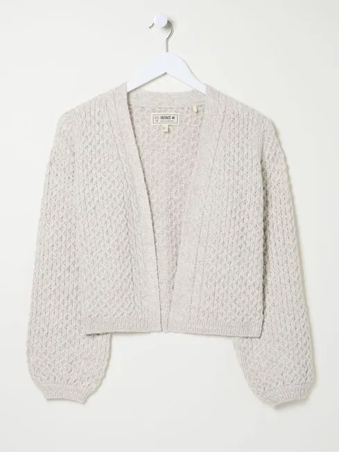 Women Fatface Knitwear Ivory Anais Cardigan