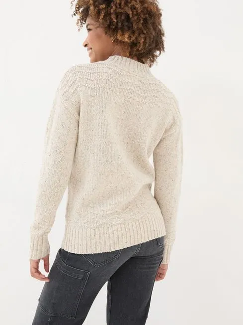 Women Fatface Knitwear Ivory Snowflake Jumper Women Fatface Knitwear Ivory Snowflake Jumper