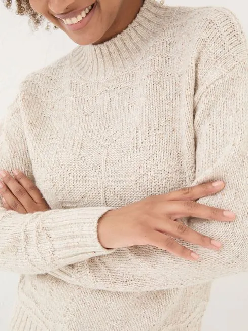 Women Fatface Knitwear Ivory Snowflake Jumper Women Fatface Knitwear Ivory Snowflake Jumper