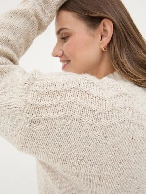 Women Fatface Knitwear Ivory Snowflake Jumper Women Fatface Knitwear Ivory Snowflake Jumper