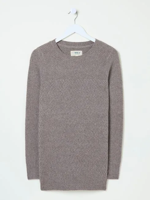 Women Fatface Knitwear Light Brown Amelia Tunic Women Fatface Knitwear Light Brown Amelia Tunic
