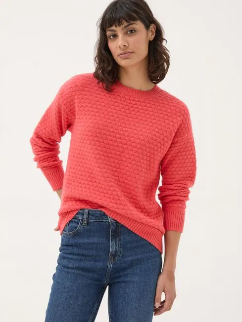 Women Fatface Knitwear Red Ayla Knitted Jumper