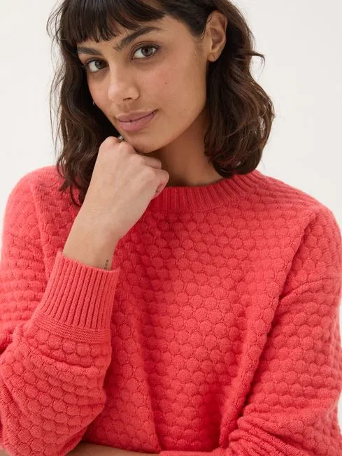 Women Fatface Knitwear Red Ayla Knitted Jumper Women Fatface Knitwear Red Ayla Knitted Jumper