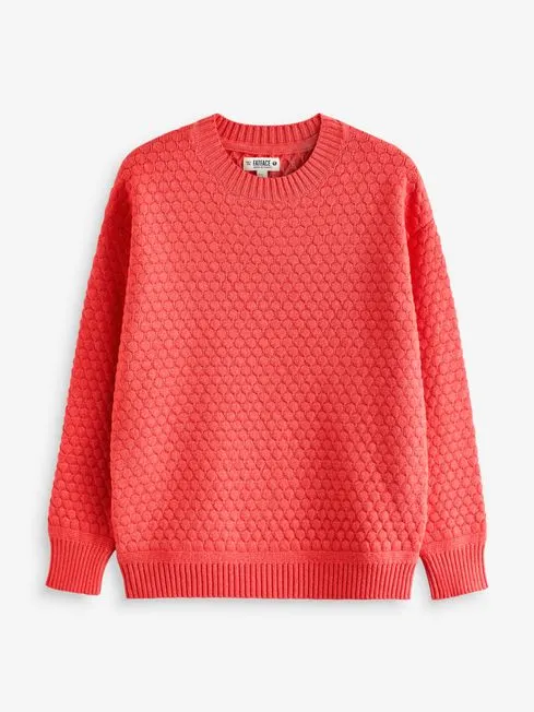Women Fatface Knitwear Red Ayla Knitted Jumper Women Fatface Knitwear Red Ayla Knitted Jumper