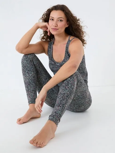 Women Fatface Loungewear Venus Grey Printed Leggings Women Fatface Loungewear Venus Grey Printed Leggings