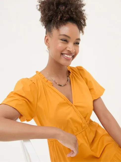Women Fatface Maxi Dresses Aubrey Orange Maxi Dress