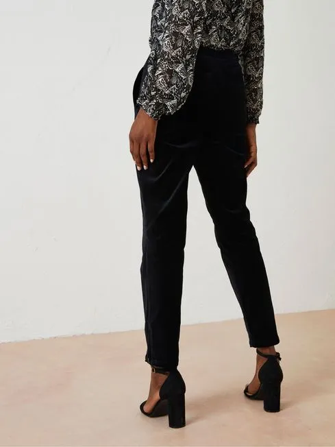 Women Fatface Pants and Leggings Black Isobelle Velvet Trousers Women Fatface Pants and Leggings Black Isobelle Velvet Trousers