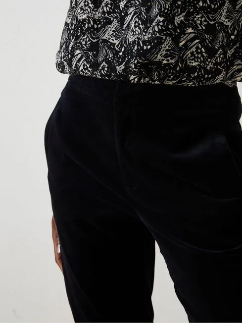 Women Fatface Pants and Leggings Black Isobelle Velvet Trousers Women Fatface Pants and Leggings Black Isobelle Velvet Trousers
