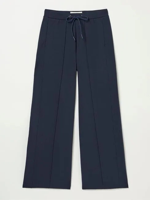 Women Fatface Pants and Leggings Navy Ely Wide Leg Trousers Women Fatface Pants and Leggings Navy Ely Wide Leg Trousers