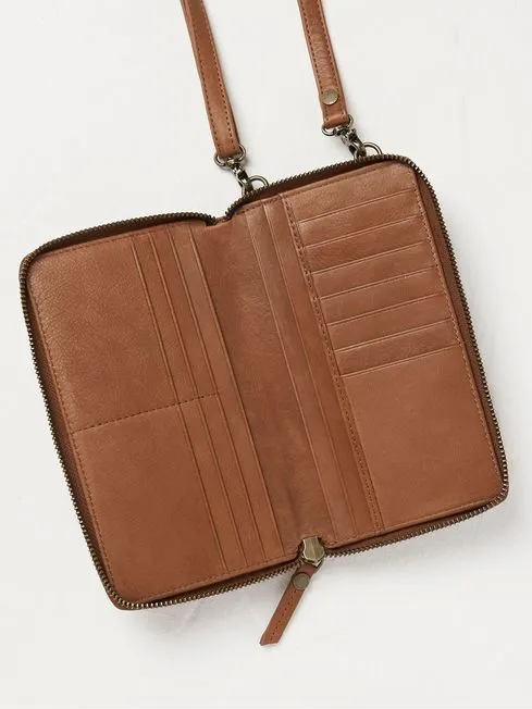 Women Fatface Phone Bags Louisa Brown Purse Phone Bag