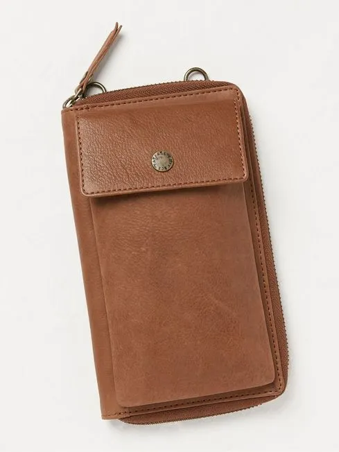 Women Fatface Phone Bags Louisa Brown Purse Phone Bag
