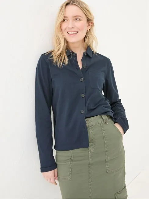 Women Fatface Shirts and Blouses Jess Blue Shirt