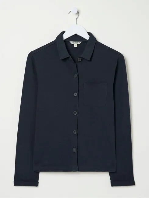 Women Fatface Shirts and Blouses Jess Blue Shirt Women Fatface Shirts and Blouses Jess Blue Shirt