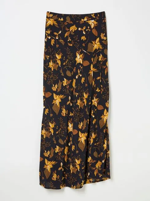 Women Fatface Skirts Black Willa Floral Skirt Women Fatface Skirts Black Willa Floral Skirt
