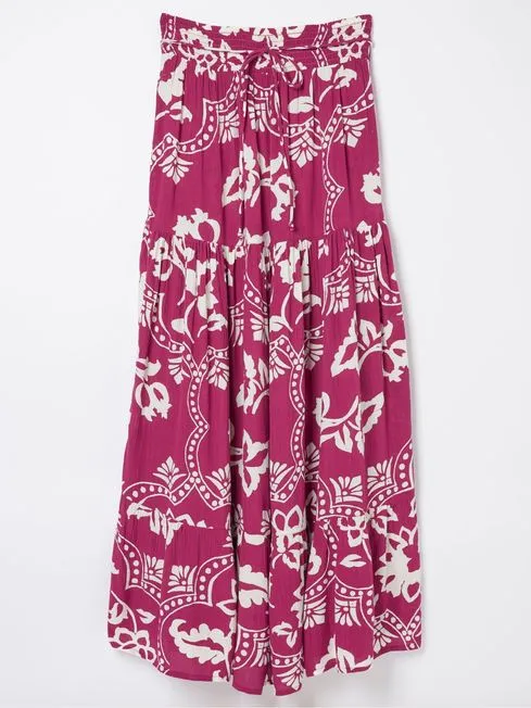 Women Fatface Skirts Purple Wallpaper Floral Maxi Skirt Women Fatface Skirts Purple Wallpaper Floral Maxi Skirt