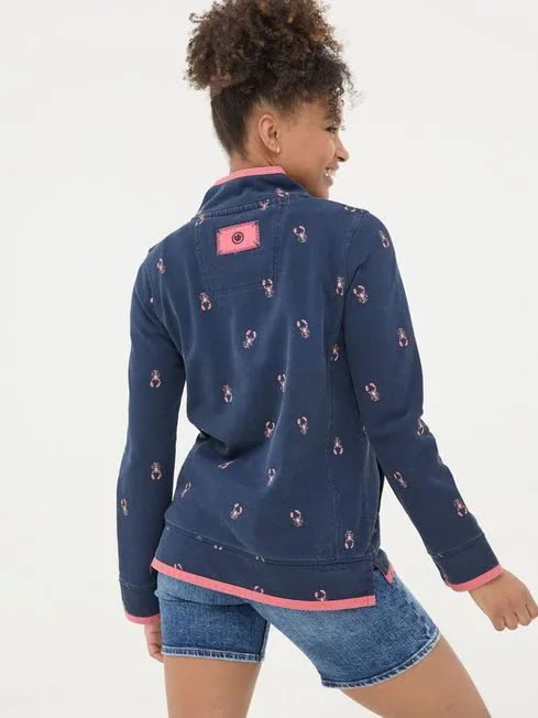 Women Fatface Sweatshirts and Hoodies Airlie Blue Lobster Sweat Top