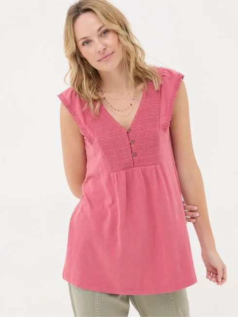 Women Fatface Tops and TShirts Janine Pink Tunic