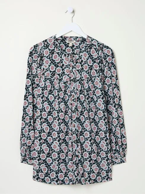 Women Fatface Tops and TShirts Jodie Black Wild Floral Tunic Women Fatface Tops and TShirts Jodie Black Wild Floral Tunic