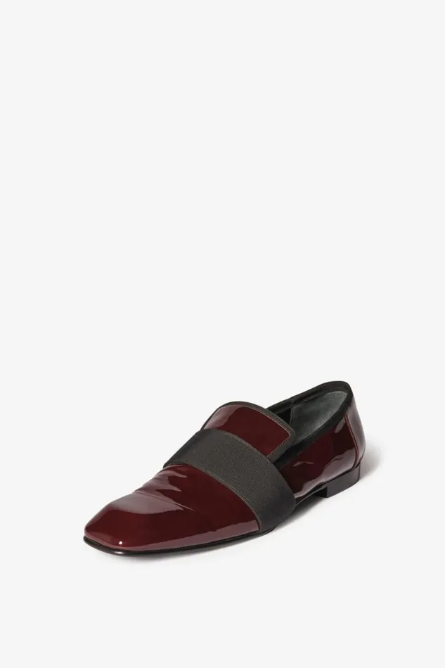 Women Flats Victoria Beckham Debbie Loafer In Bordeaux