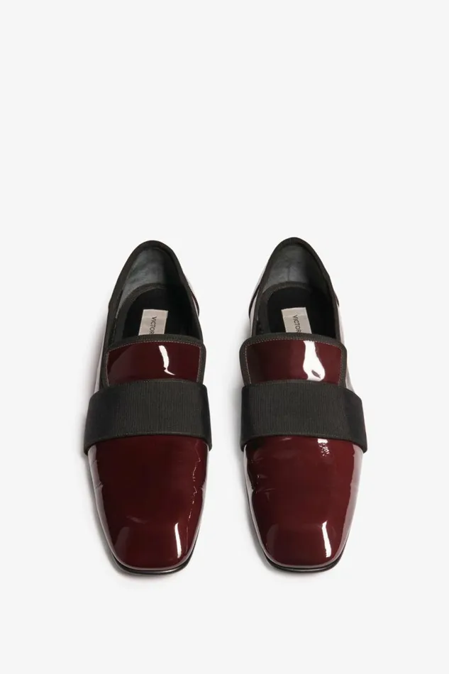 Women Flats Victoria Beckham Debbie Loafer In Bordeaux