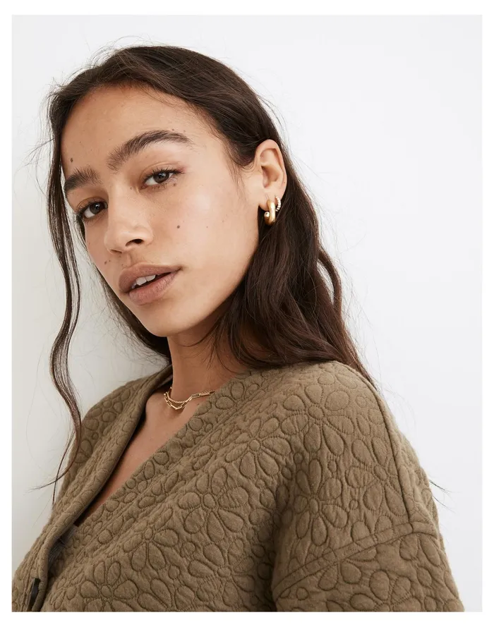 Women Flower Puff Jacquard Crop Cardigan Distant Surplus Madewell Sweatshirts and Sweatpants Women Flower Puff Jacquard Crop Cardigan Distant Surplus Madewell Sweatshirts and Sweatpants