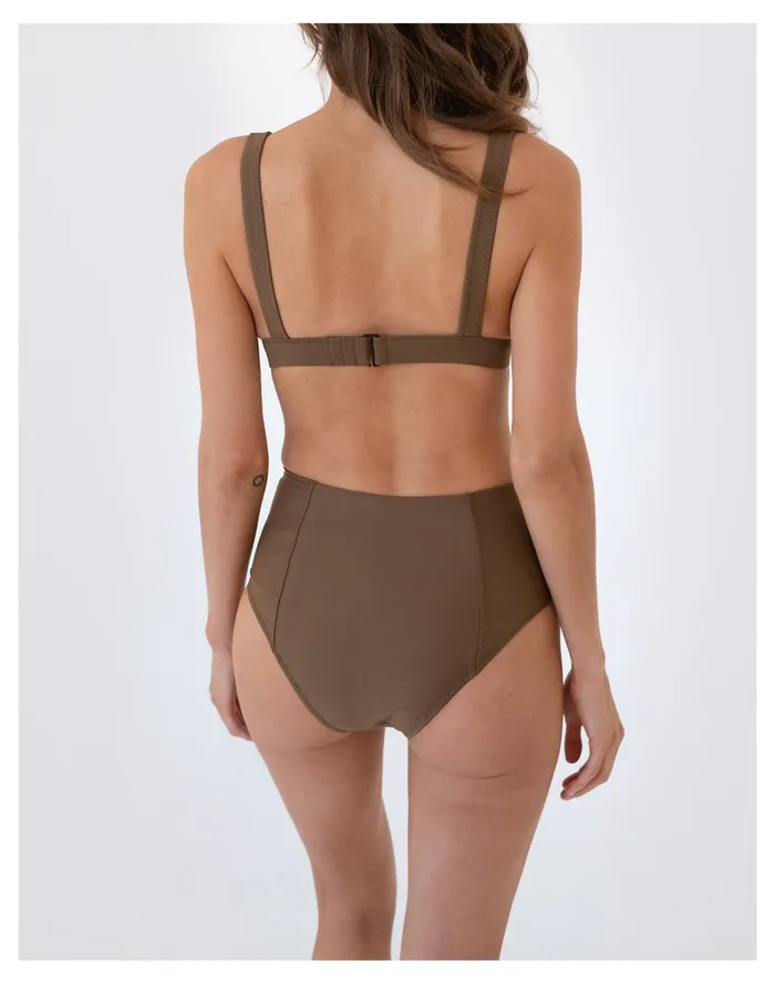 Women GALAMAAR Neeve Contour Bikini Top Brown Madewell Swim Women GALAMAAR Neeve Contour Bikini Top Brown Madewell Swim