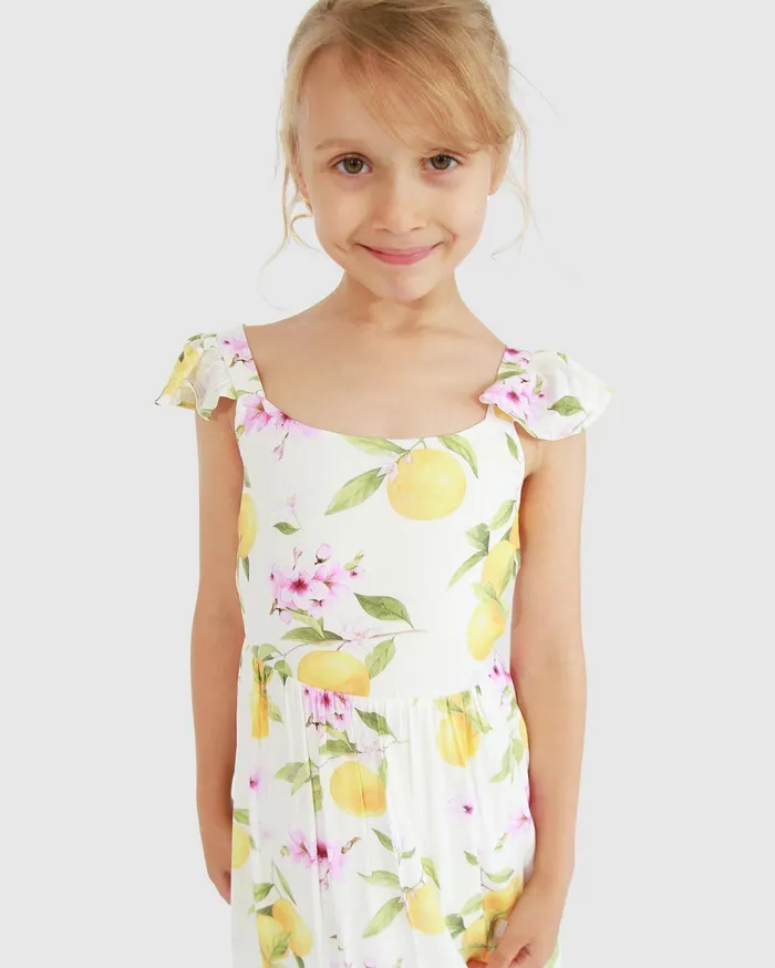 Women Girls Belle and Bloom Sunset Sakura Maxi Dress 8211 Sakura Orchard