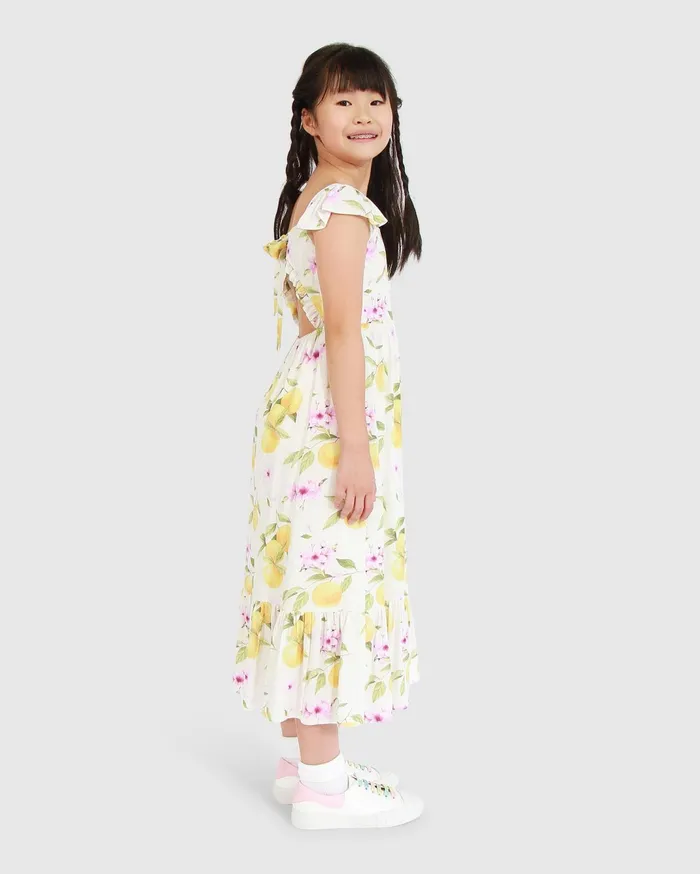 Women Girls Belle and Bloom Sunset Sakura Maxi Dress 8211 Sakura Orchard