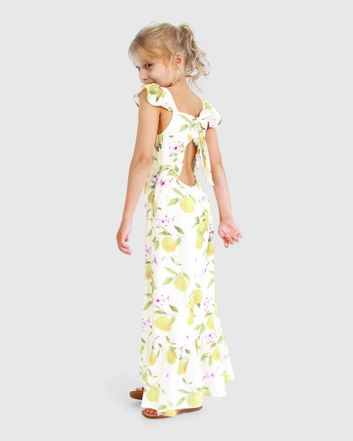 Women Girls Belle and Bloom Sunset Sakura Maxi Dress 8211 Sakura Orchard