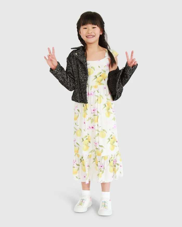 Women Girls Belle and Bloom Sunset Sakura Maxi Dress 8211 Sakura Orchard