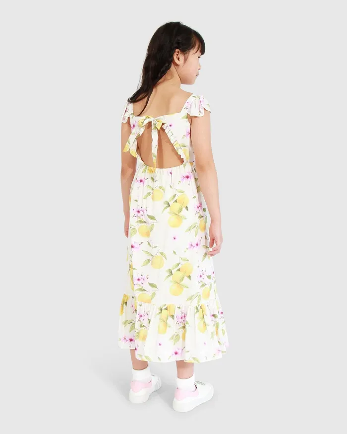 Women Girls Belle and Bloom Sunset Sakura Maxi Dress 8211 Sakura Orchard