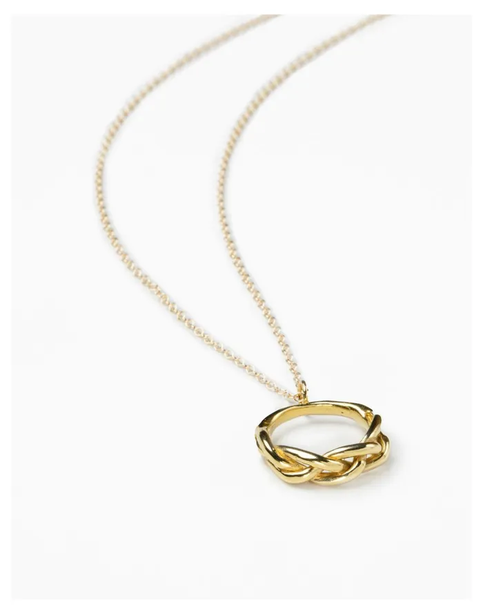 Women Goldeluxe Jewelry Amulet Necklace Brass Madewell Necklaces