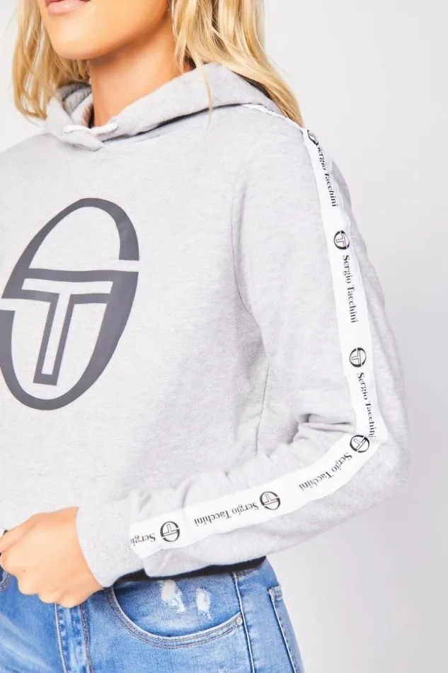 Women Gray Sweatshirt Sergio Tacchini 38210 Grey Brentiny Paris Sweaters and Sweatshirts