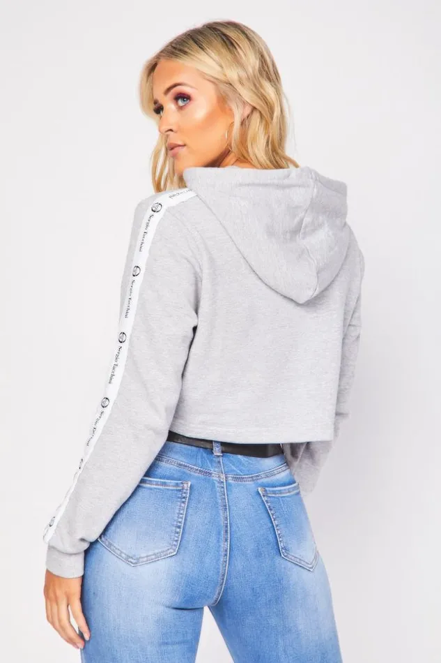 Women Gray Sweatshirt Sergio Tacchini 38210 Grey Brentiny Paris Sweaters and Sweatshirts