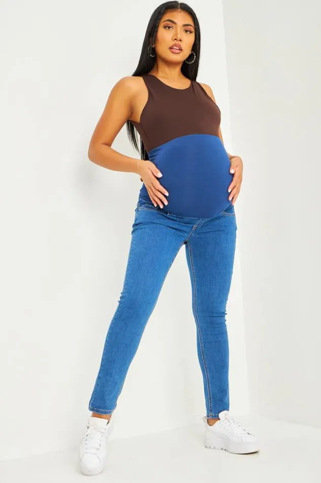 Women Grossesse 8211 Jeans Bleu lastique La Taille Blue Brentiny Paris Jeans Women Grossesse 8211 Jeans Bleu lastique La Taille Blue Brentiny Paris Jeans