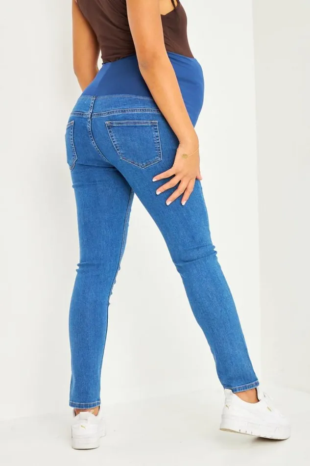 Women Grossesse 8211 Jeans Bleu lastique La Taille Blue Brentiny Paris Jeans Women Grossesse 8211 Jeans Bleu lastique La Taille Blue Brentiny Paris Jeans