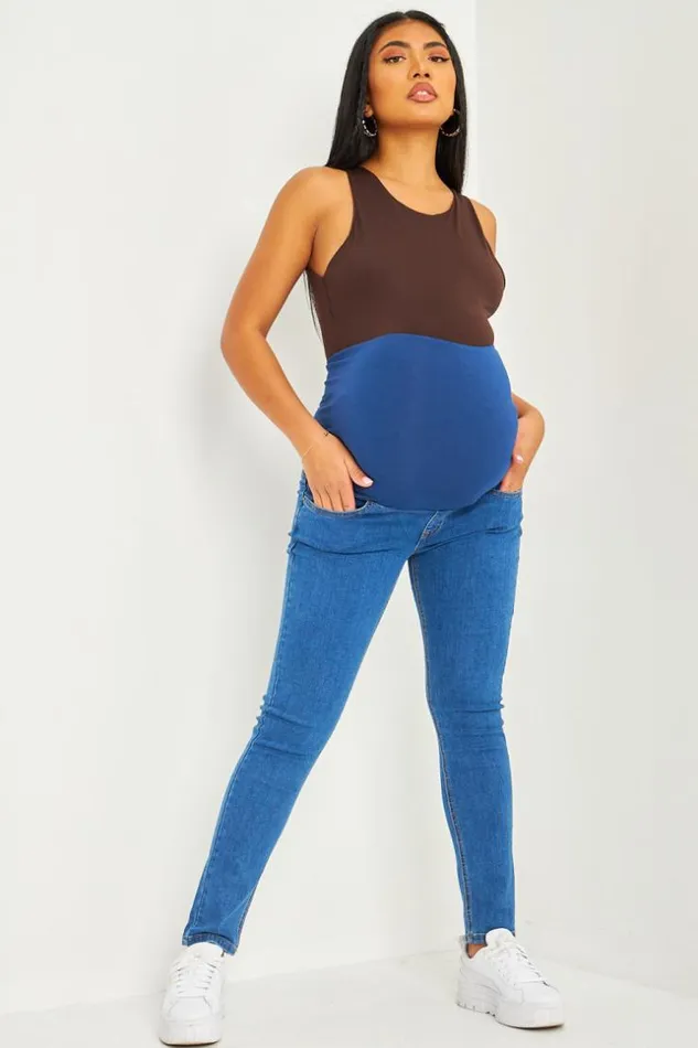 Women Grossesse 8211 Jeans Bleu lastique La Taille Blue Brentiny Paris Jeans Women Grossesse 8211 Jeans Bleu lastique La Taille Blue Brentiny Paris Jeans