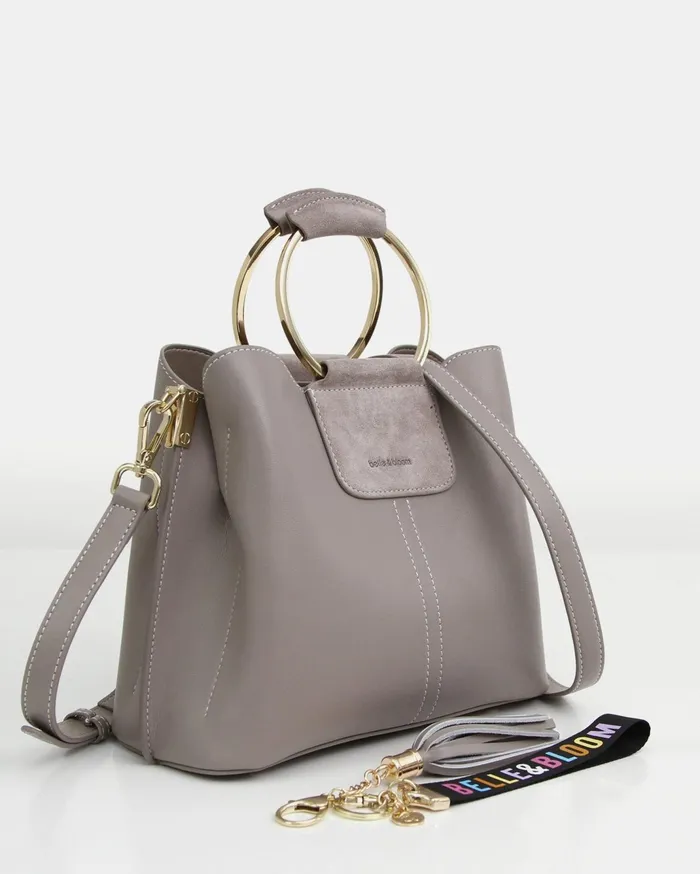 Women Handbags Belle and Bloom Twilight Leather CrossBody Bag 8211 Grey