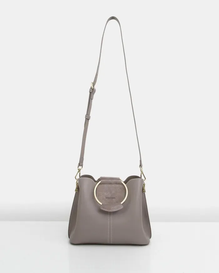 Women Handbags Belle and Bloom Twilight Leather CrossBody Bag 8211 Grey