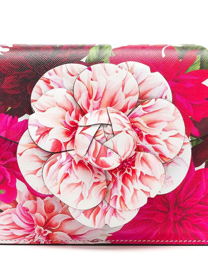 Women Handbags Oscar De La Renta Dahlia Printed Mini TRO Bag White Multi Women Handbags Oscar De La Renta Dahlia Printed Mini TRO Bag White Multi