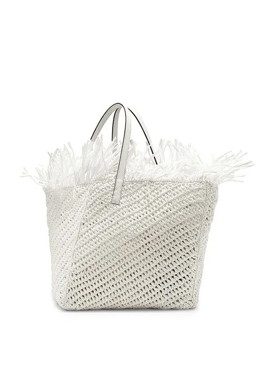 Women Handbags Oscar De La Renta Medium Raffia Crochet Square Tote Ivory Women Handbags Oscar De La Renta Medium Raffia Crochet Square Tote Ivory
