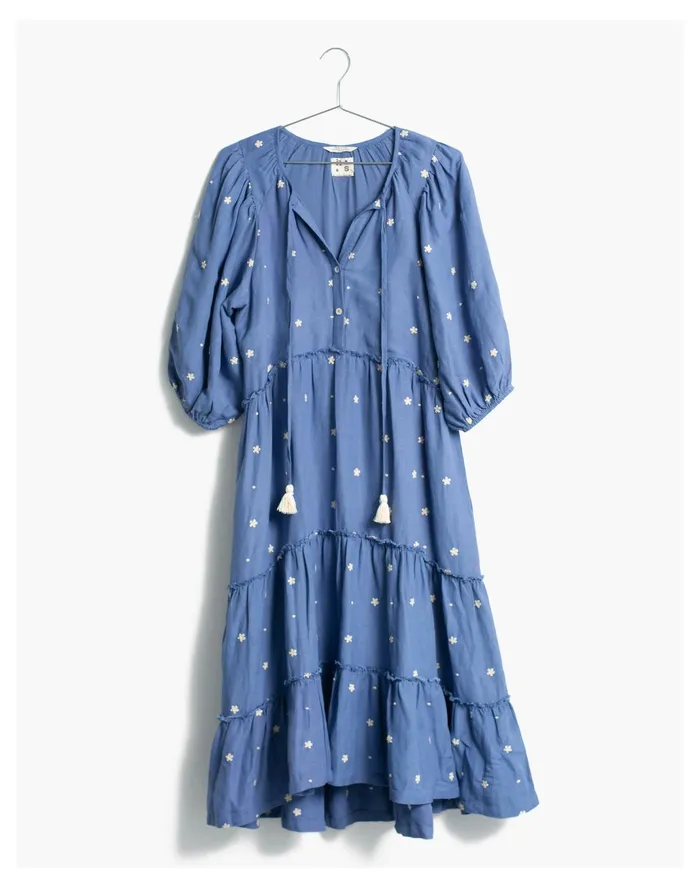 Women HarperSage Secret Garden Dress Blue Madewell Dresses Women HarperSage Secret Garden Dress Blue Madewell Dresses