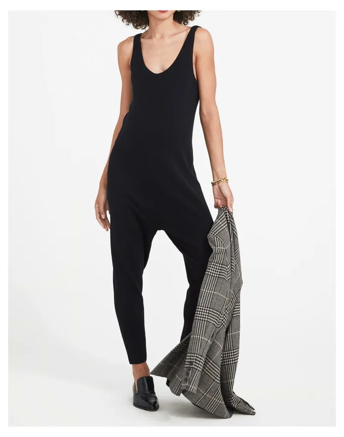 Women HATCH Collection Maternity Knit Onesie Jumpsuit Black Madewell Jumpsuits and Overalls Women HATCH Collection Maternity Knit Onesie Jumpsuit Black Madewell Jumpsuits and Overalls