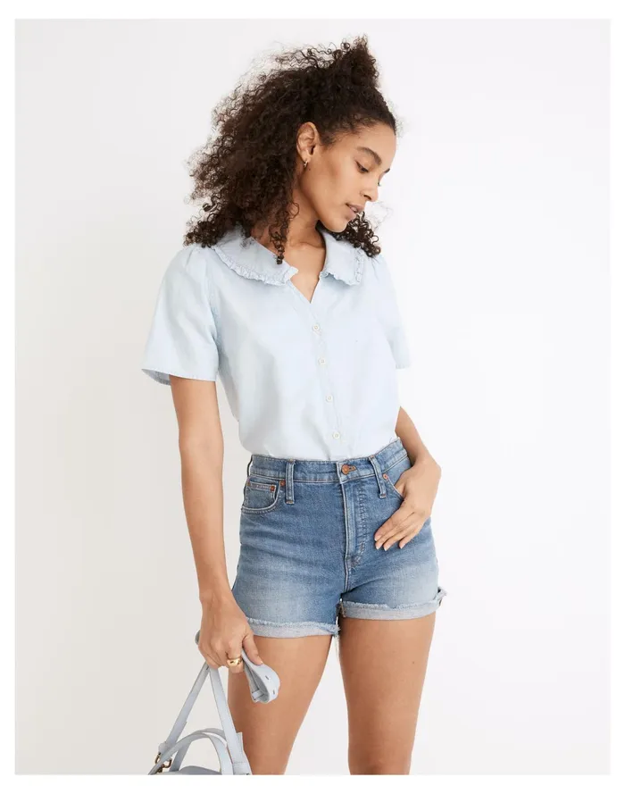 Women High Rise Denim Shorts In Lavista Wash Lavista Wash Madewell Shorts