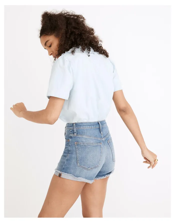 Women High Rise Denim Shorts In Lavista Wash Lavista Wash Madewell Shorts Women High Rise Denim Shorts In Lavista Wash Lavista Wash Madewell Shorts