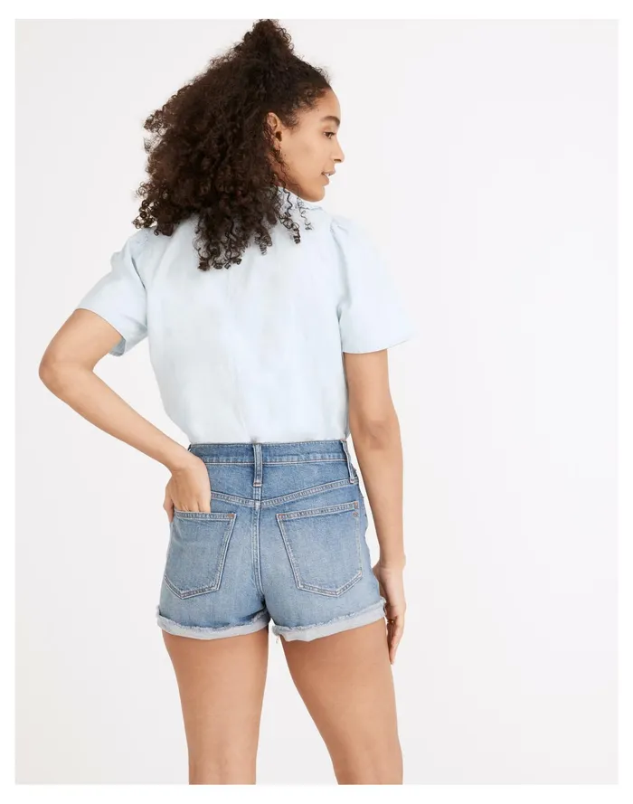 Women High Rise Denim Shorts In Lavista Wash Lavista Wash Madewell Shorts Women High Rise Denim Shorts In Lavista Wash Lavista Wash Madewell Shorts