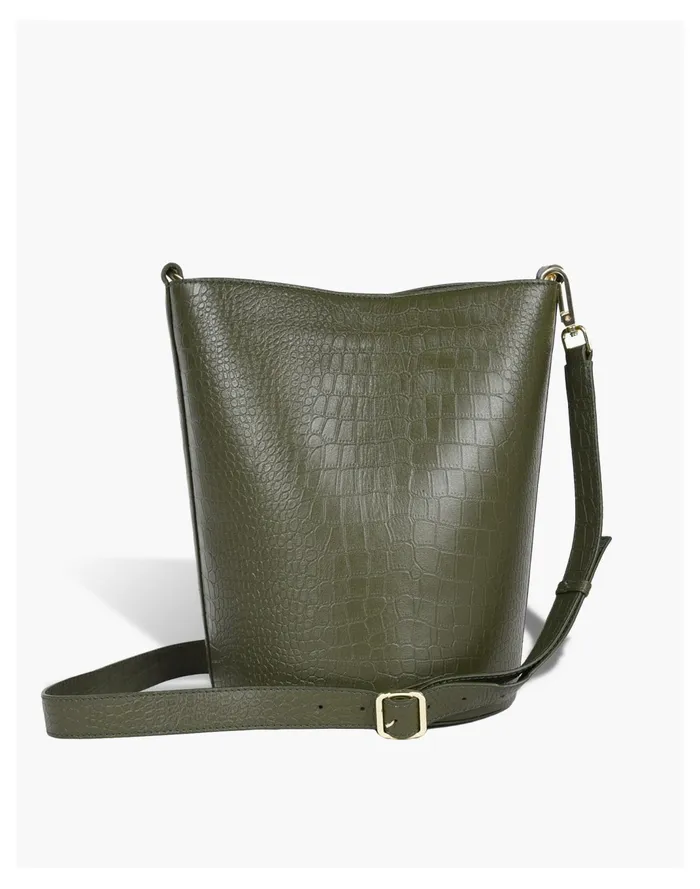Women HYER GOODS Convertible Bucket Bag Olive Madewell Crossbody Bags Women HYER GOODS Convertible Bucket Bag Olive Madewell Crossbody Bags