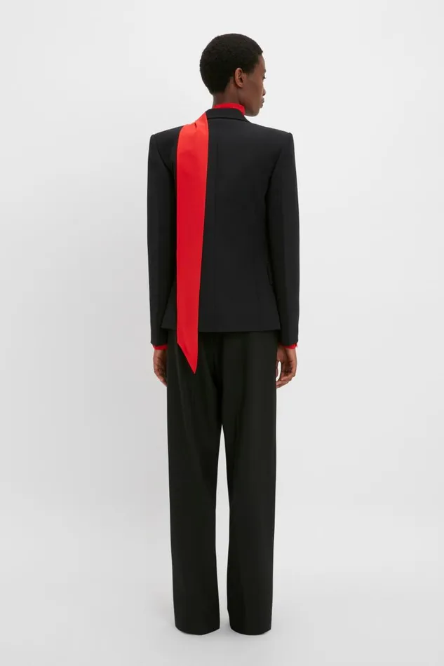Women Jackets and Coats Victoria Beckham Square Shoulder Jacket In Black